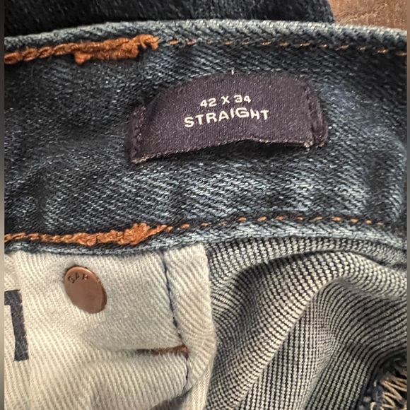 GAP men blue jeans straight/size 42x34 - Picture 9 of 10